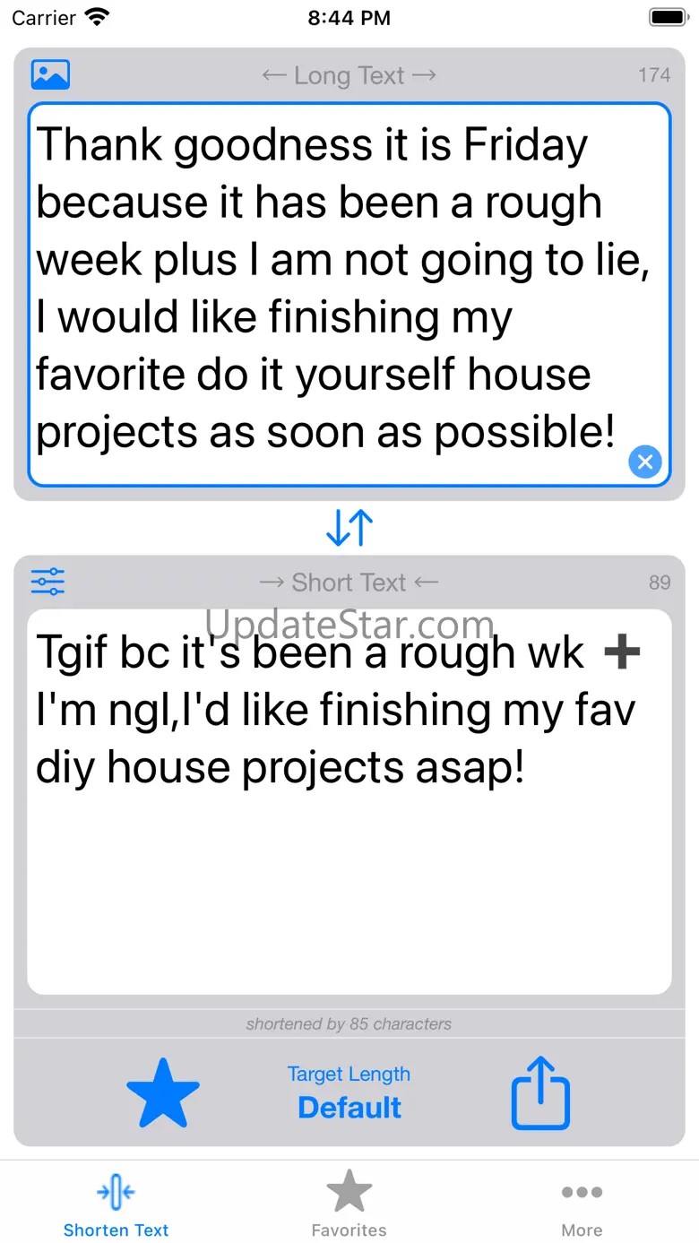 Short Text 1.2.2
