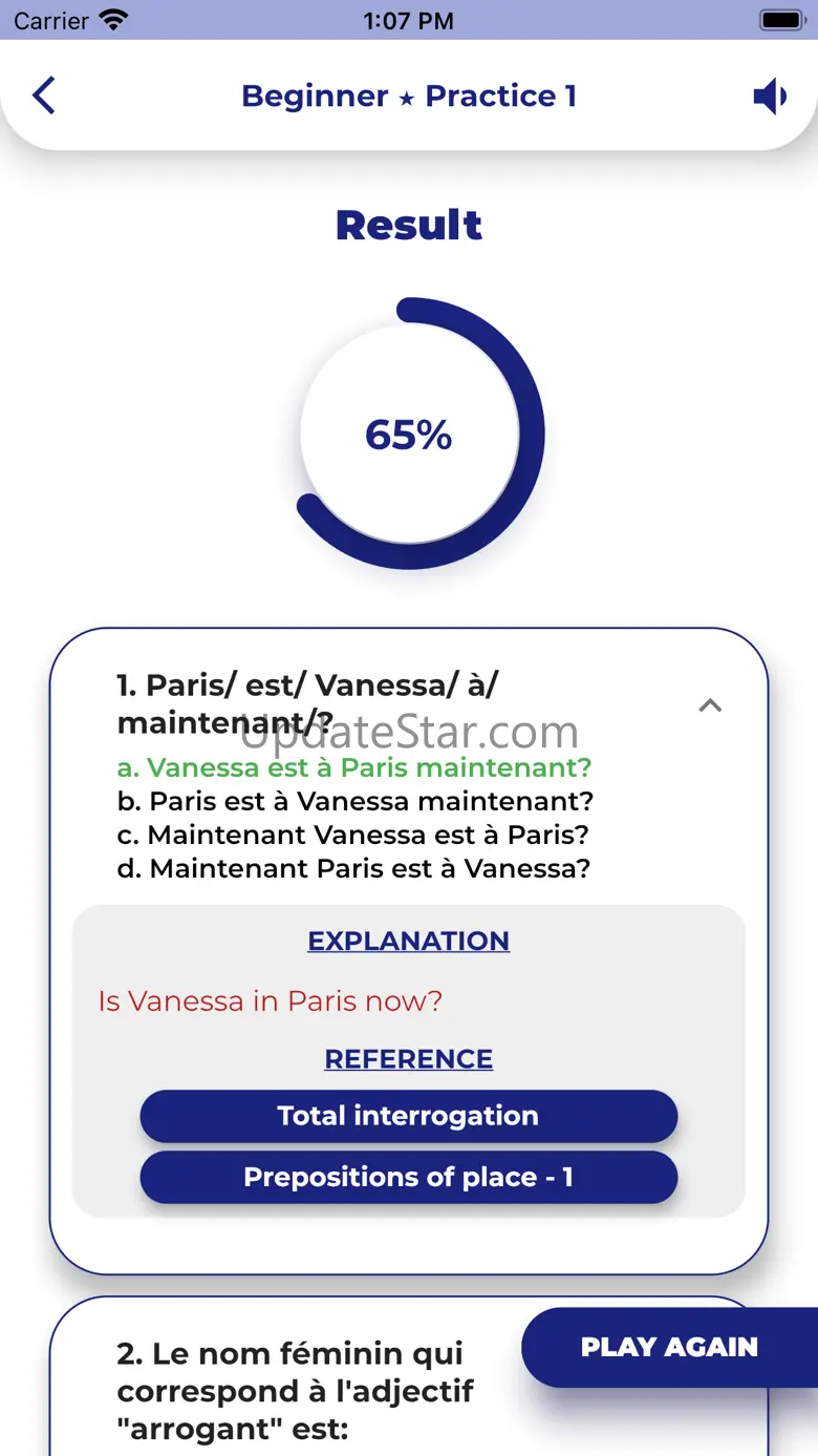 FRENCH GRAMMAR・Lessons & Tests 3.0.1