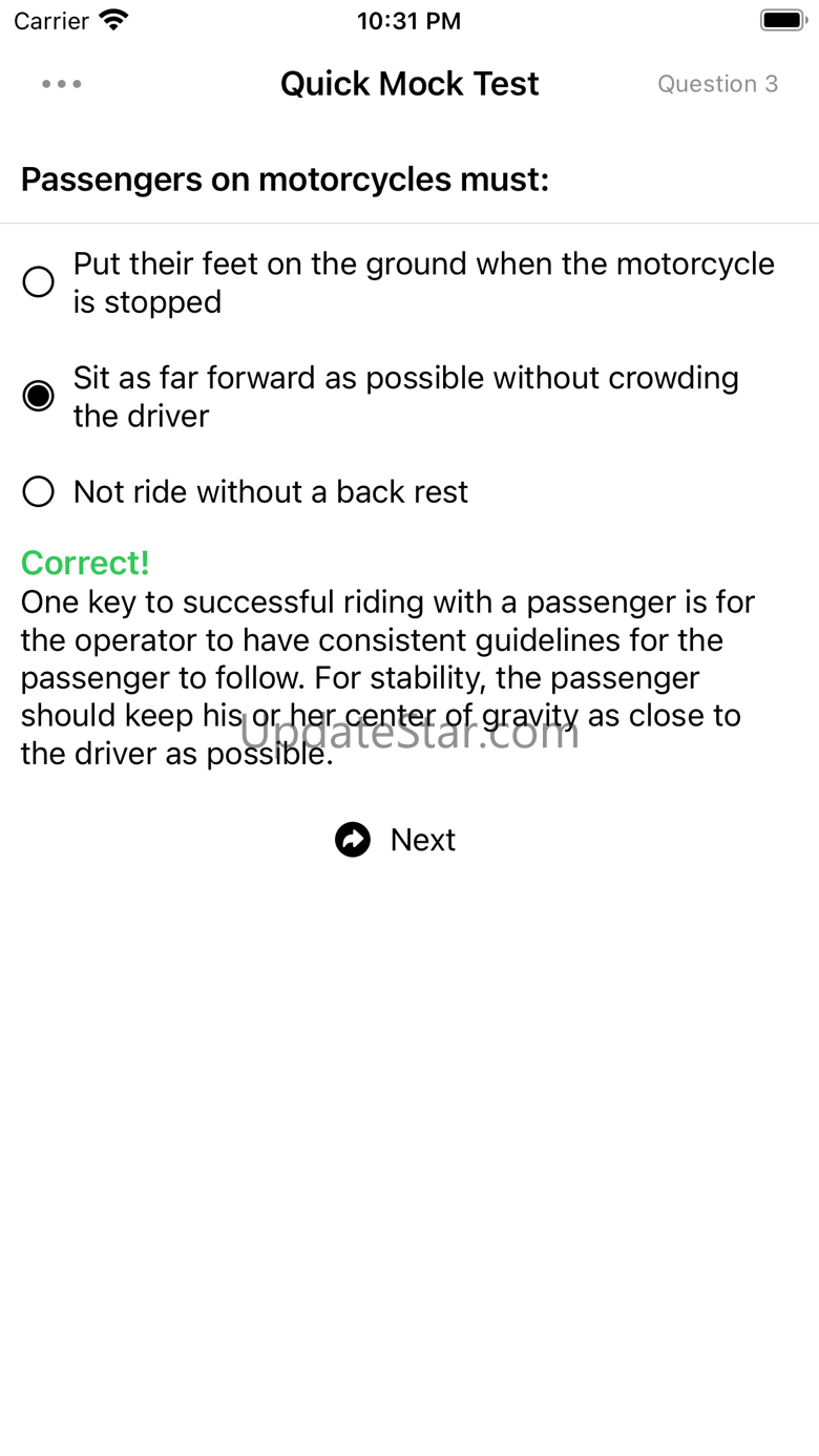U.S. Motorcycle Practice Test 1.0.7
