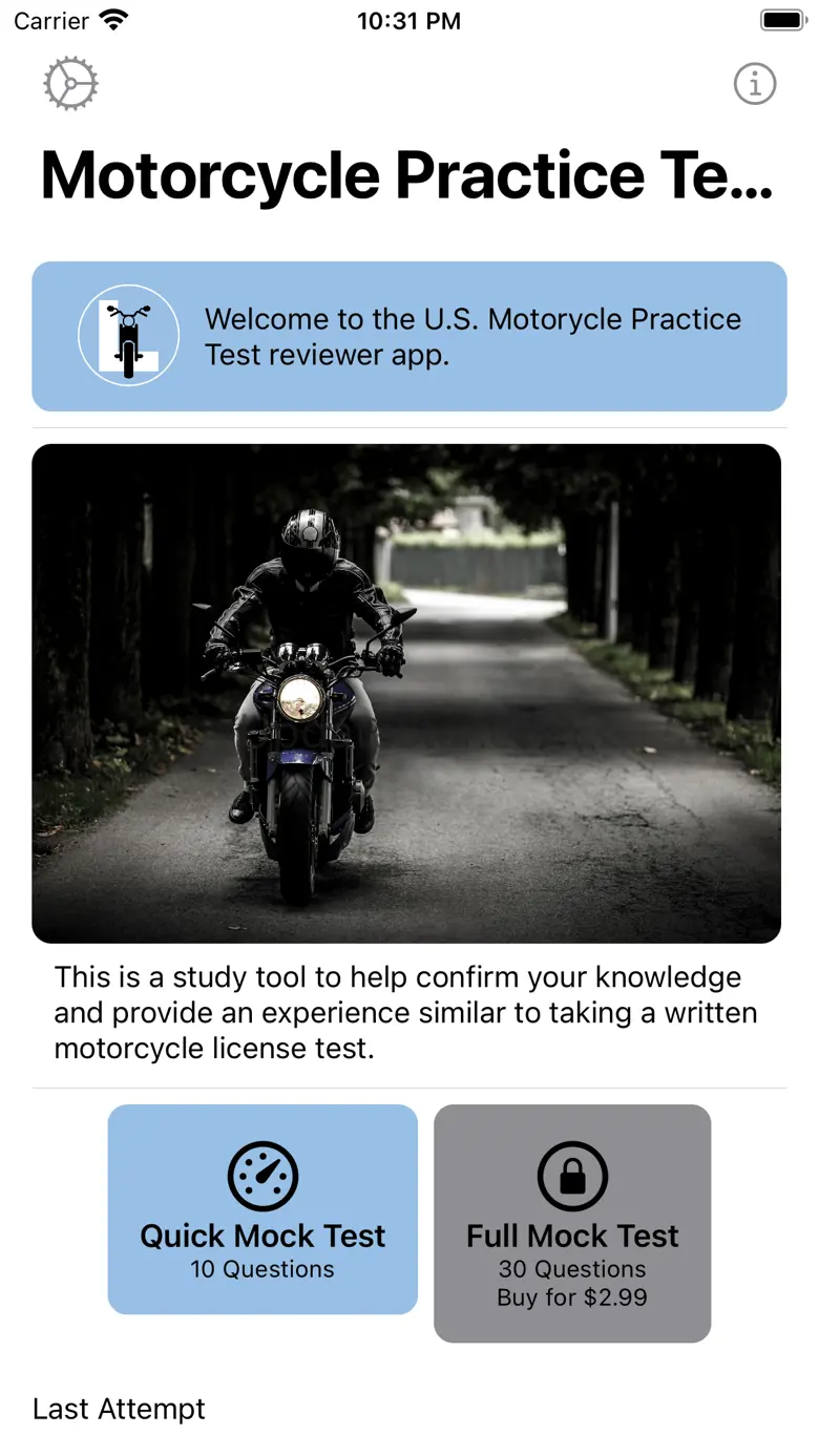 U.S. Motorcycle Practice Test 1.0.7