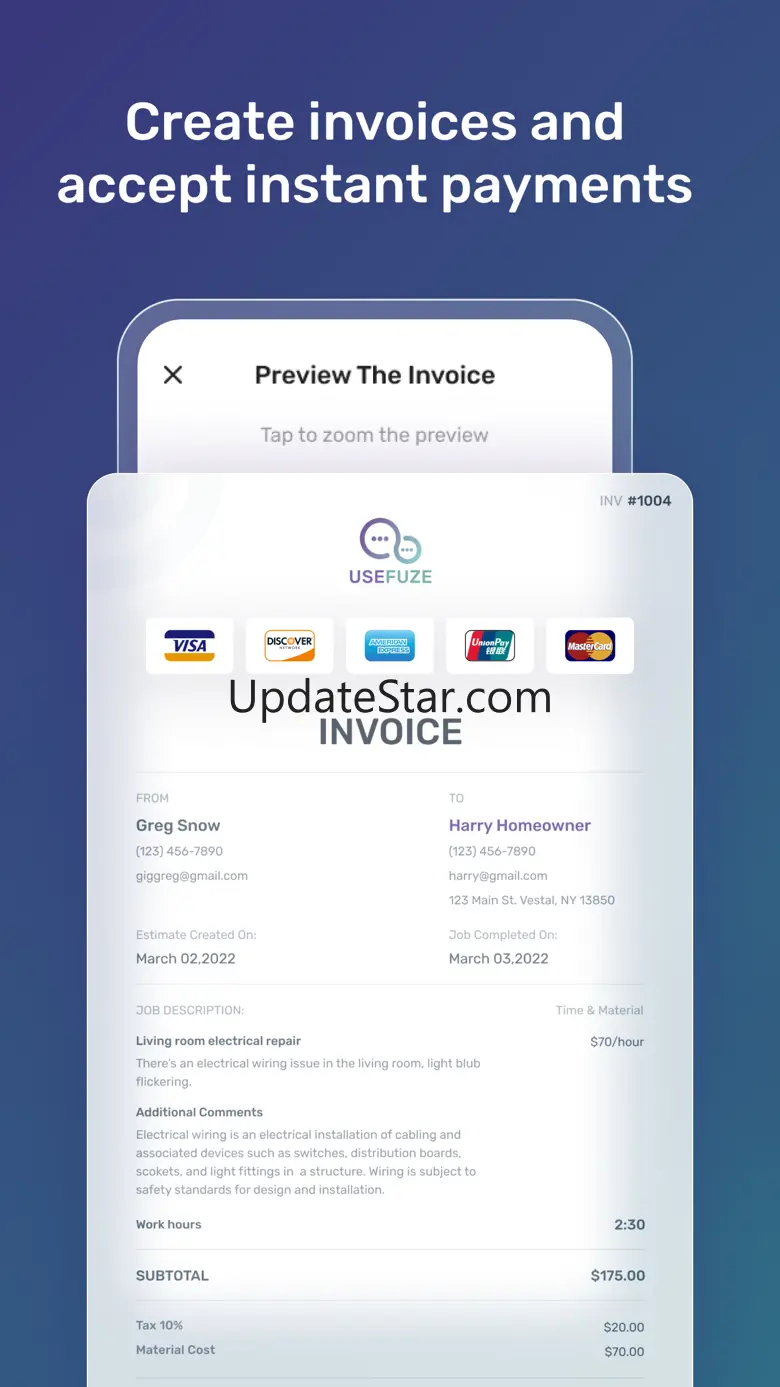USEFUZE App for Contractors 1.0.15