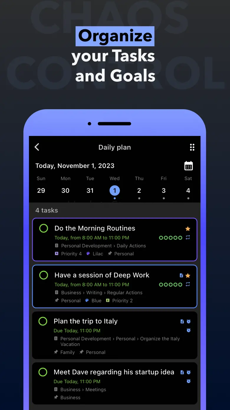 Chaos Control 2: GTD Organizer 2.5.1