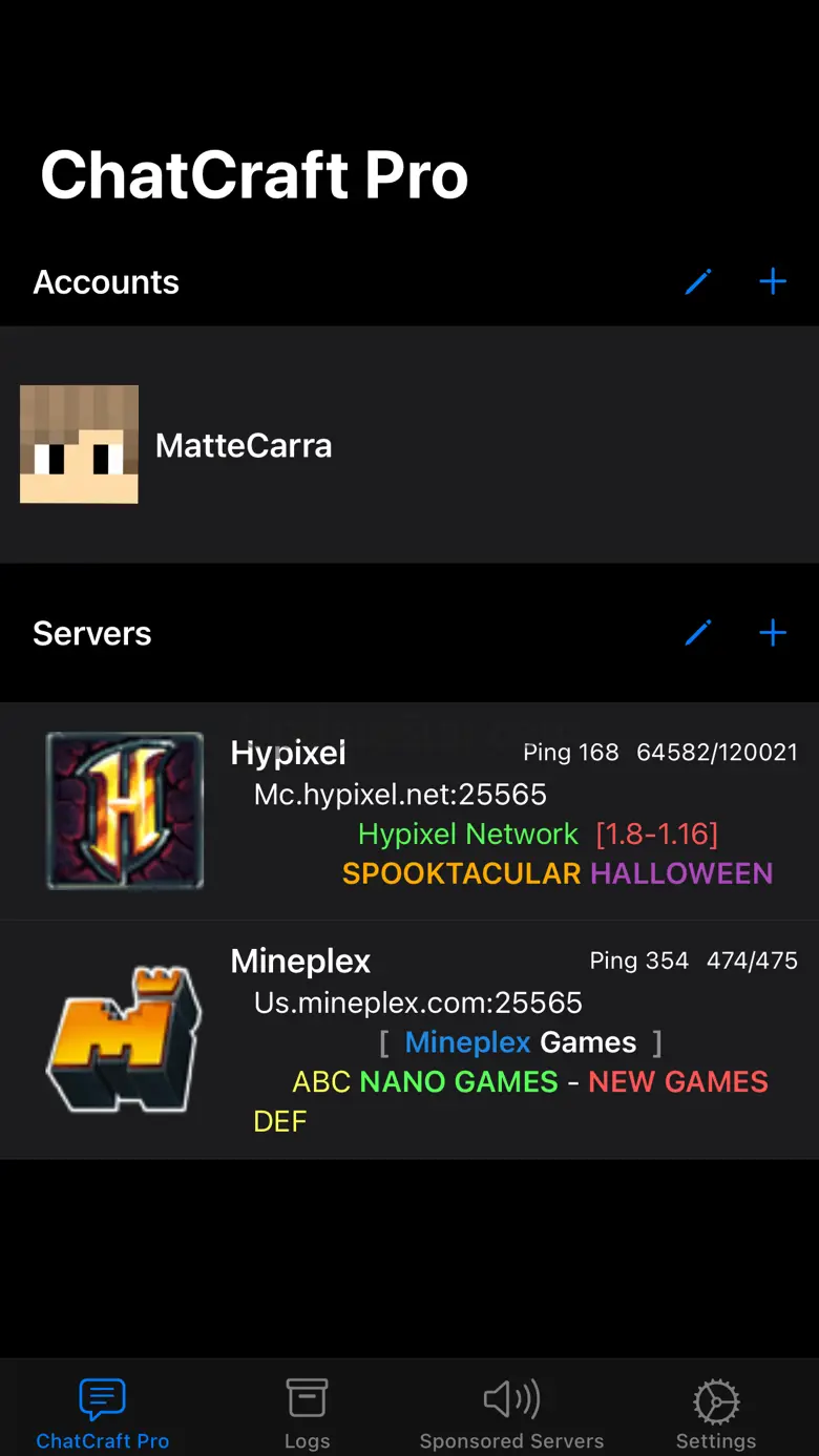 ChatCraft Pro for Minecraft 1.11.105