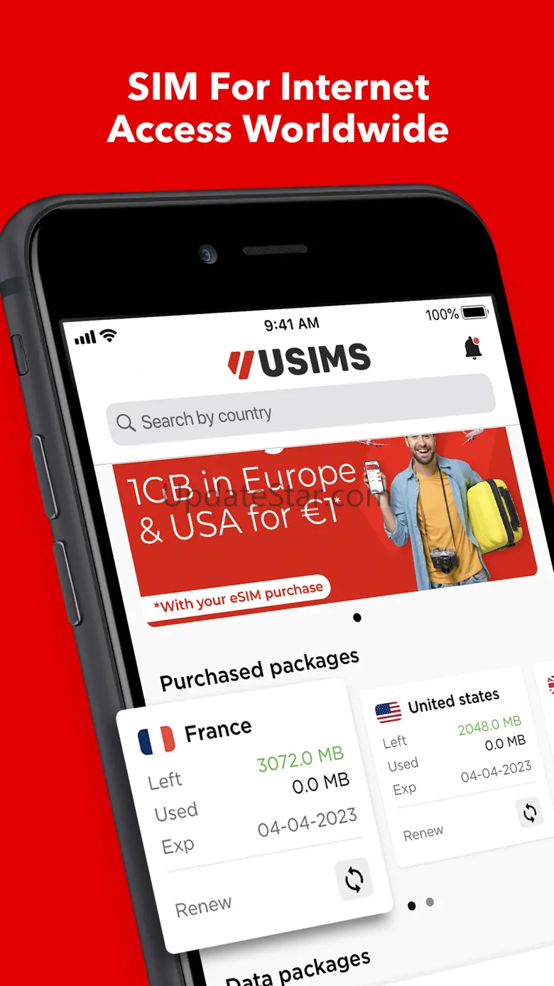 USIMS: Internet eSim Card 1.16