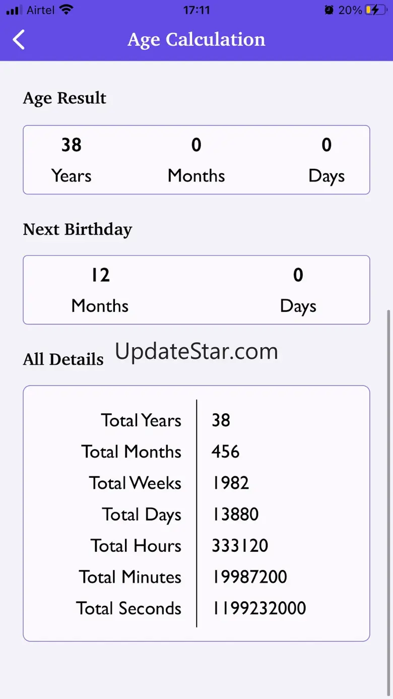 Age Calculator by Birth Date 1.1