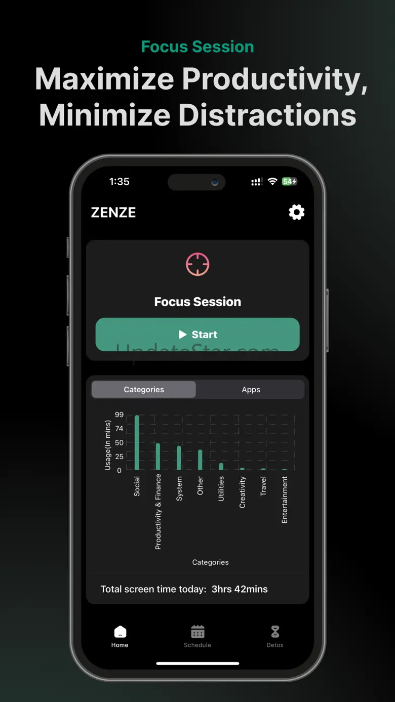 Reduce Time on Phone: Zenze 2.27
