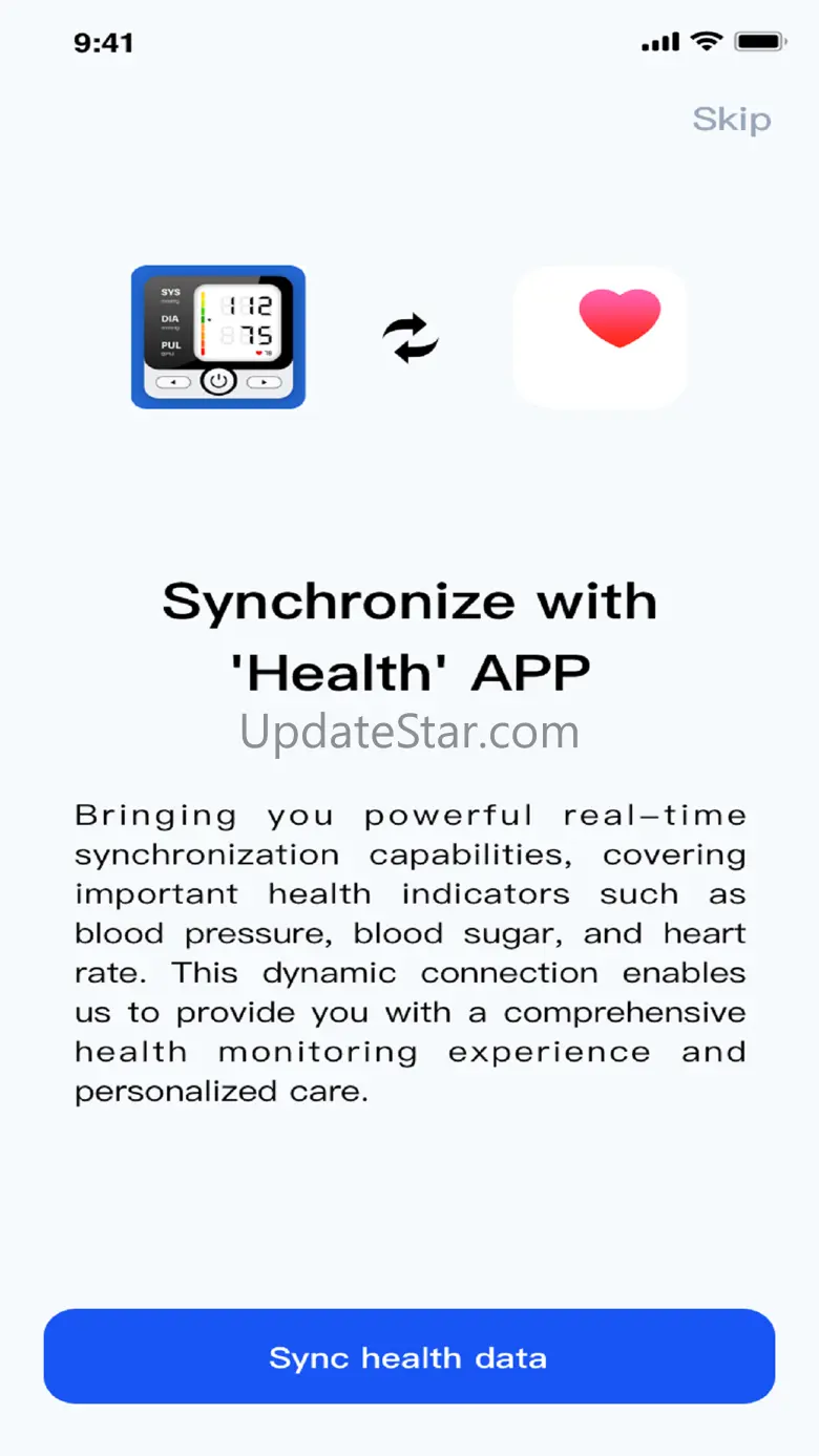 Blood pressure app:pulse track 1.1.1
