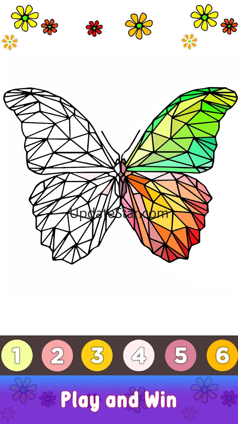 Butterfly Paint by Number Book 4.1