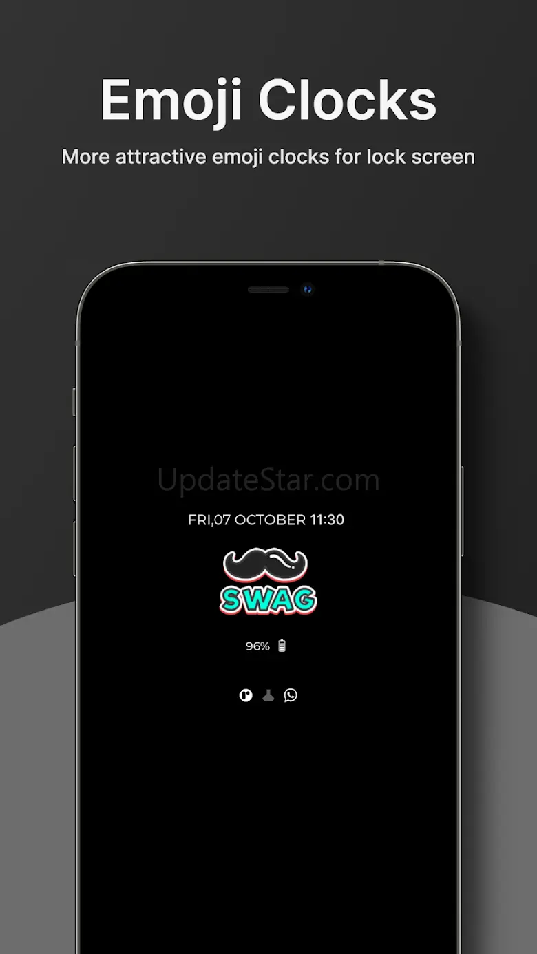 Always on display clock widget 6.4