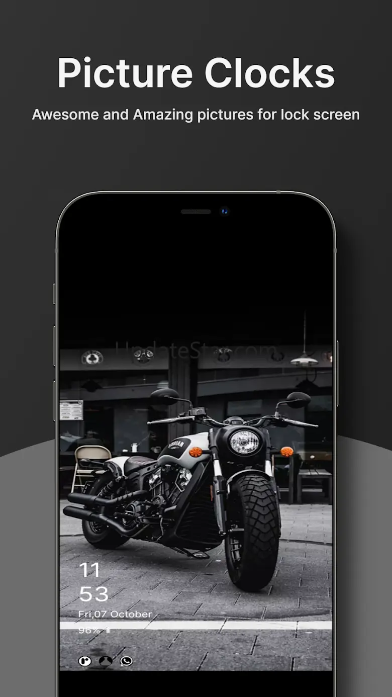 Always on display clock widget 6.4