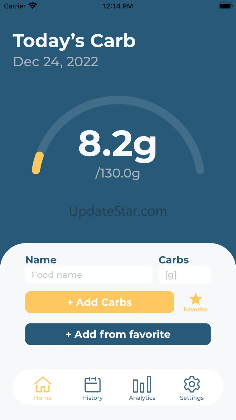 Carb Log 1.8.0