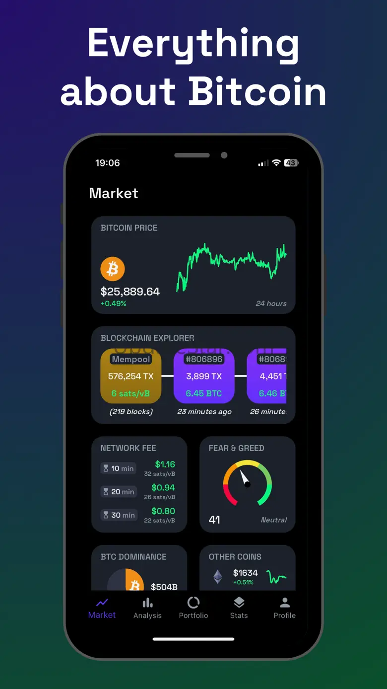 Bitcoin Tracker: Price & Stats 1.1.6