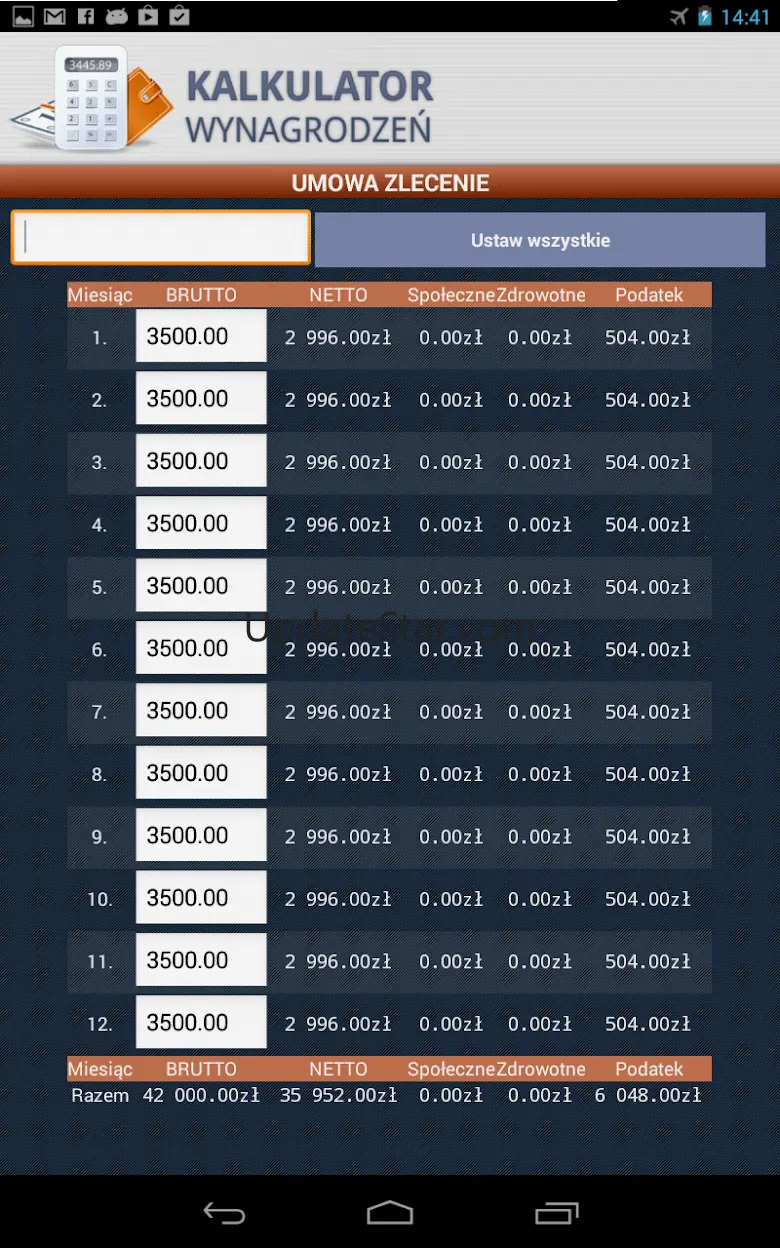 Polish Salary Calculator 2.5.04