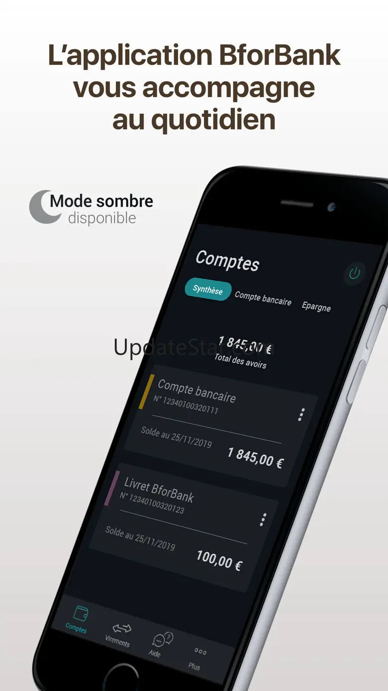 Ancienne application BforBank 5.26.7