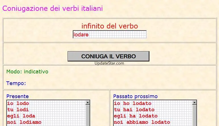 Verbi italiani 1.1