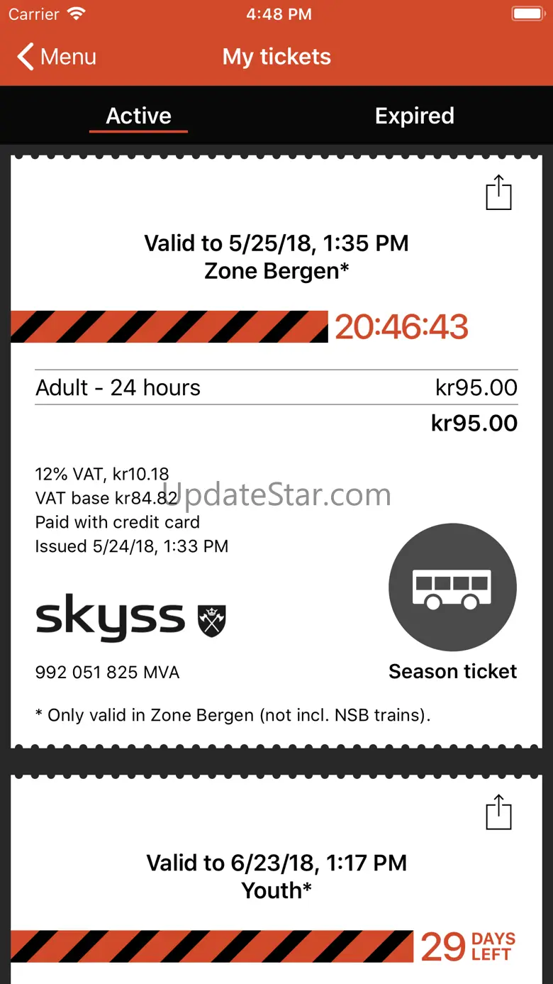 Skyss Billett 5.13.4G-a5788