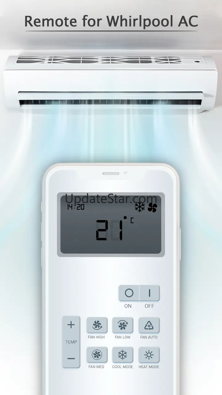 Remote for Whirlpool AC 2.6