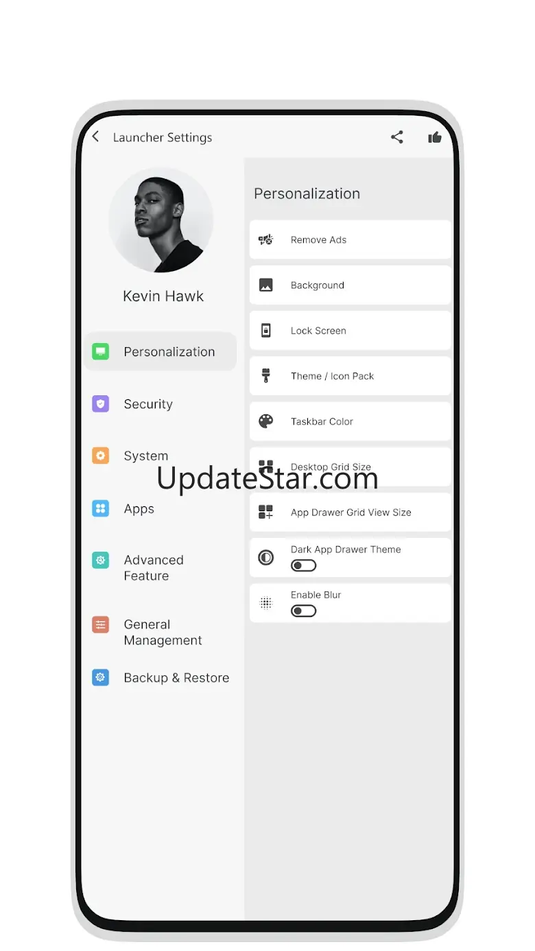 M Book OS 14 Launcher 16.8