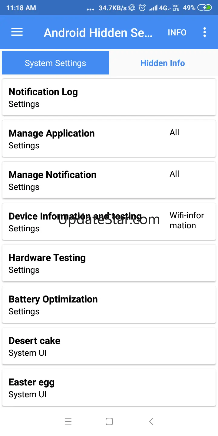Hidden Android Settings 0.2.0