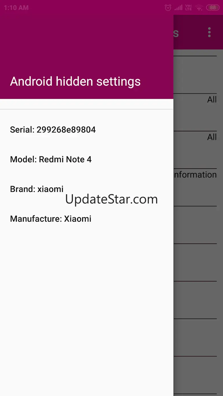 Hidden Android Settings 0.2.0