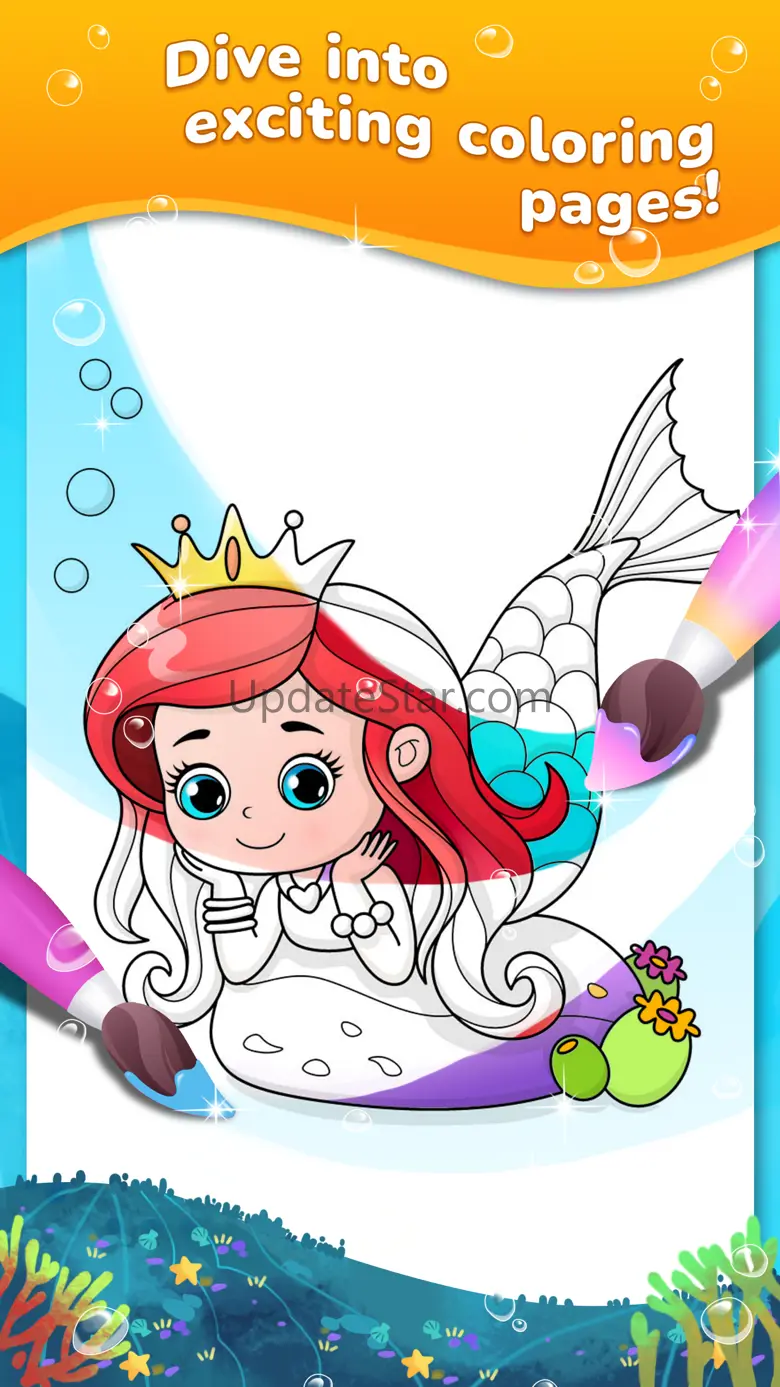 Mermaid coloring book kids 1.0.6