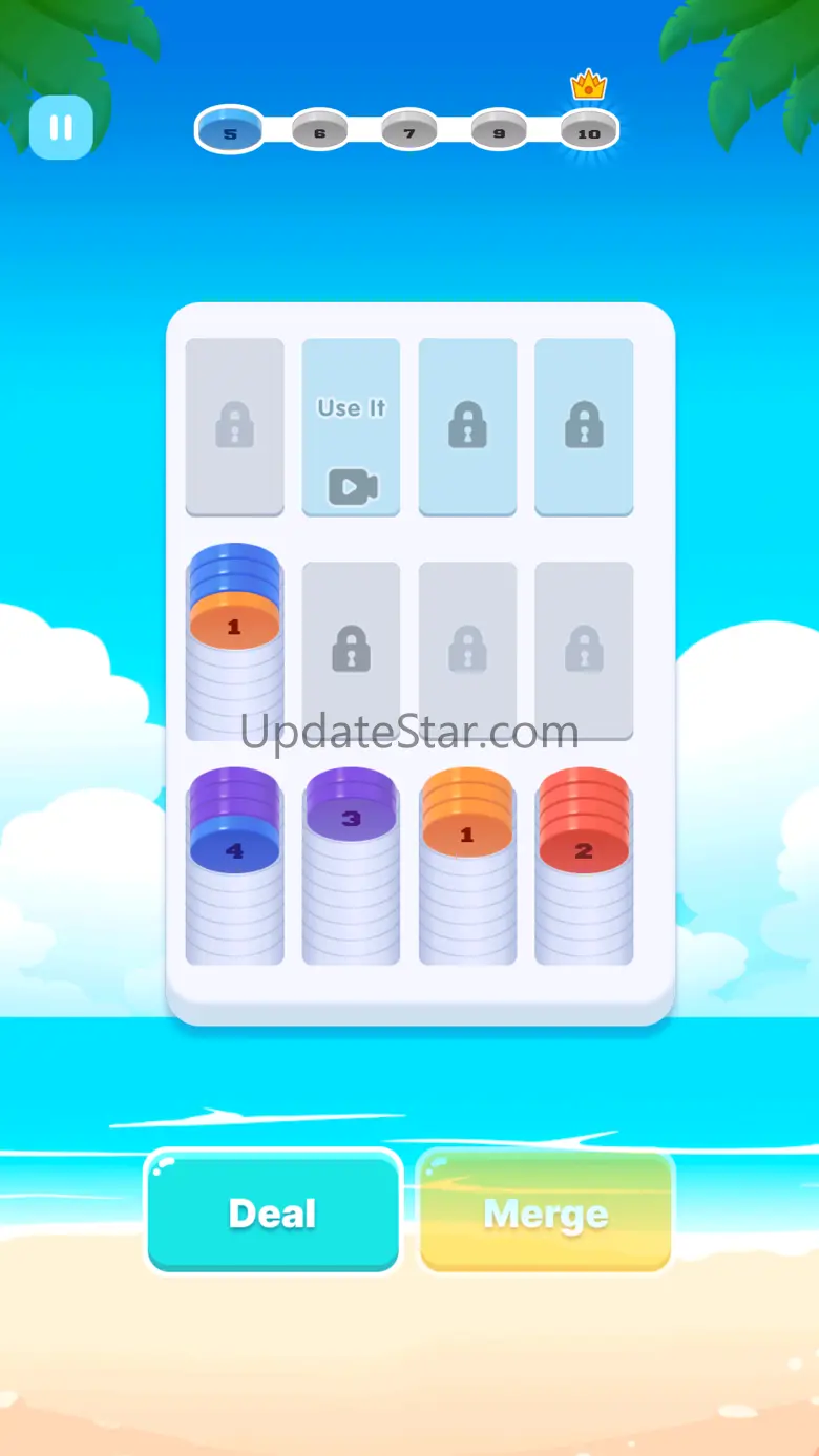 Sort Coins - Chips Merge 2.6