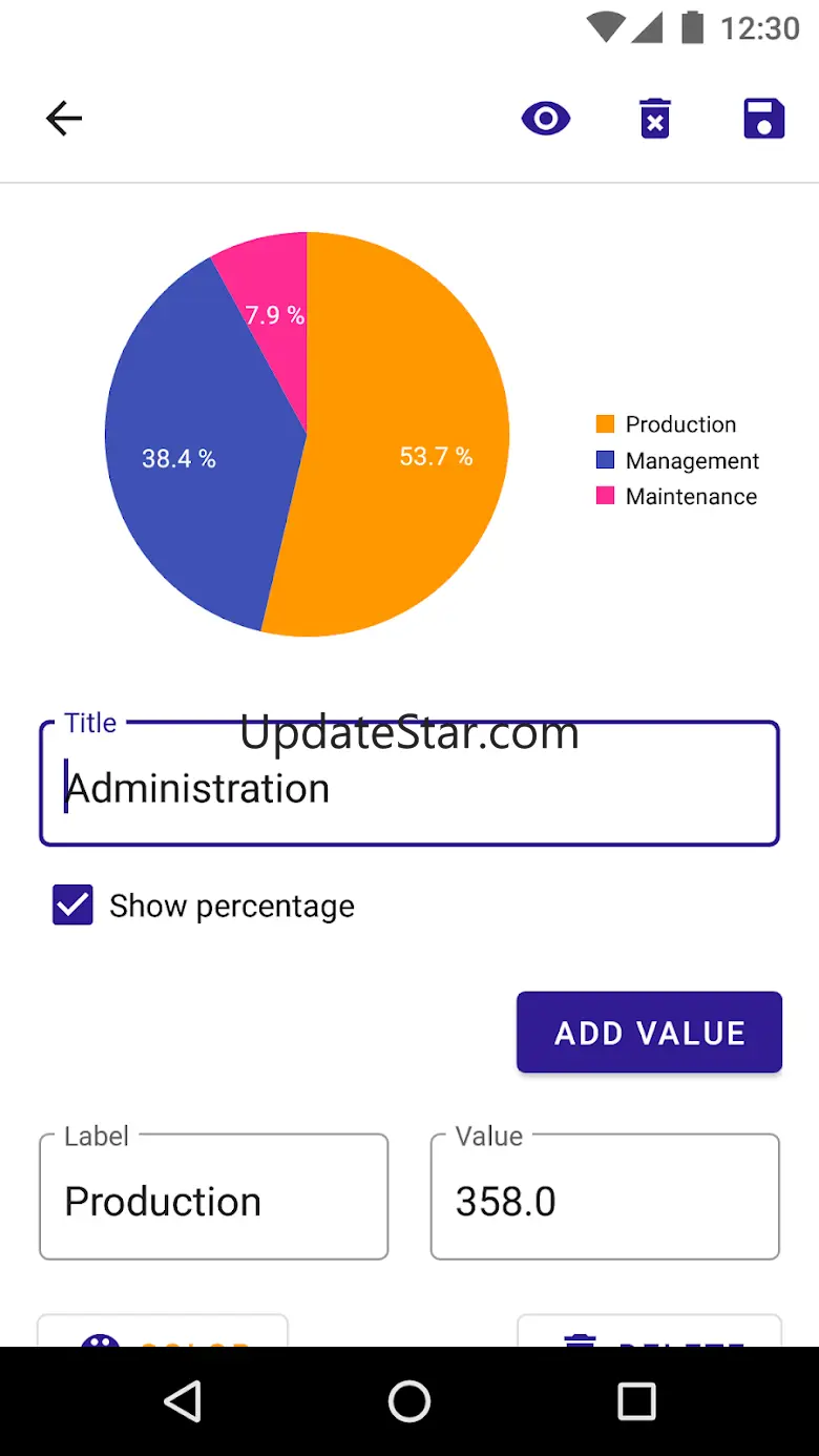 PieChart Maker: Circular Graph 1.4