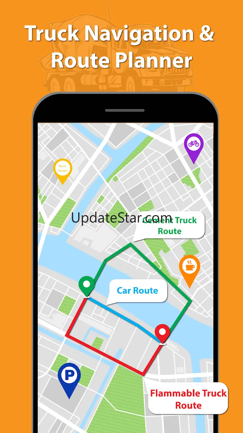 Truck GPS navigator, Direction 1.6