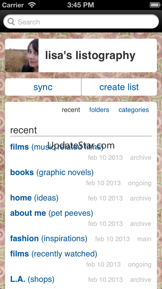 listography 1.1.8