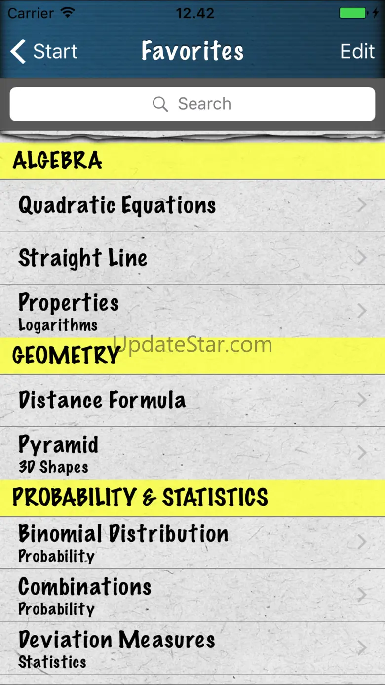 Math Formulas - Ref. Guide 1.5.7