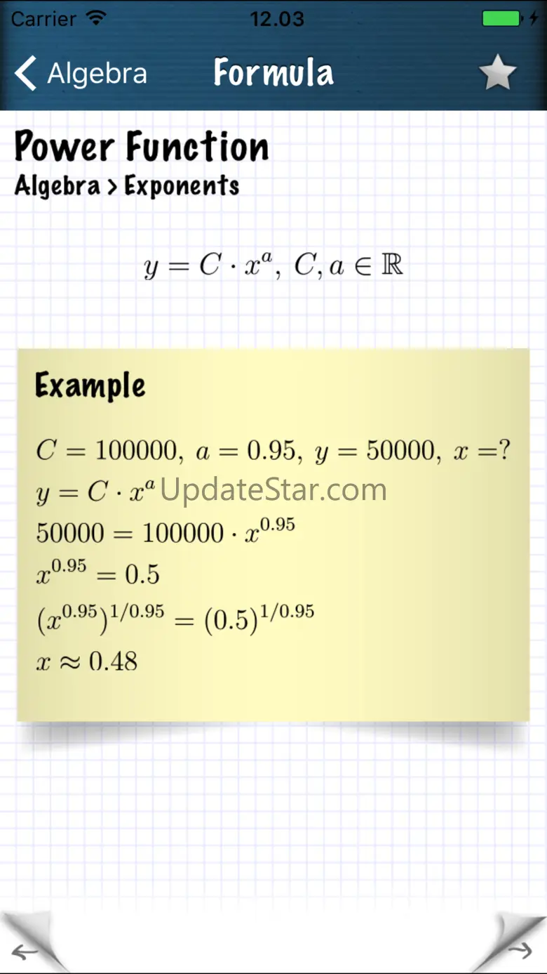 Math Formulas - Ref. Guide 1.5.7