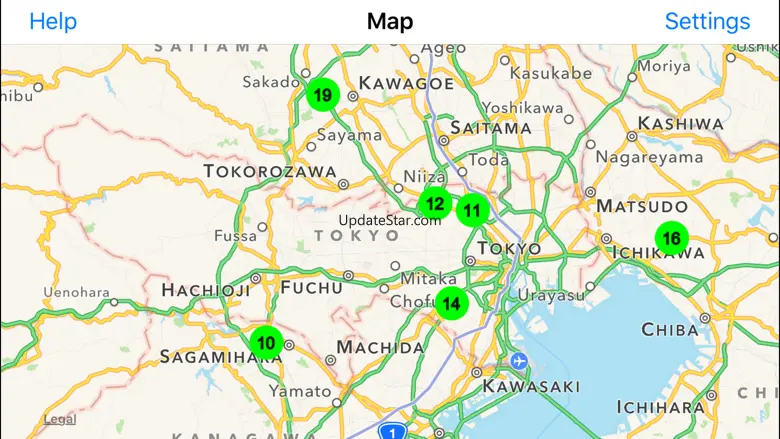 Radiation Map Tracker displays worldwide radiation 1.3