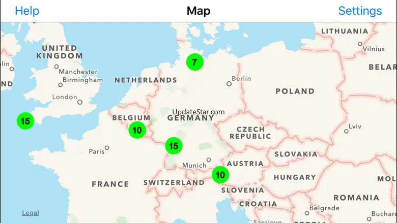 Radiation Map Tracker displays worldwide radiation 1.3
