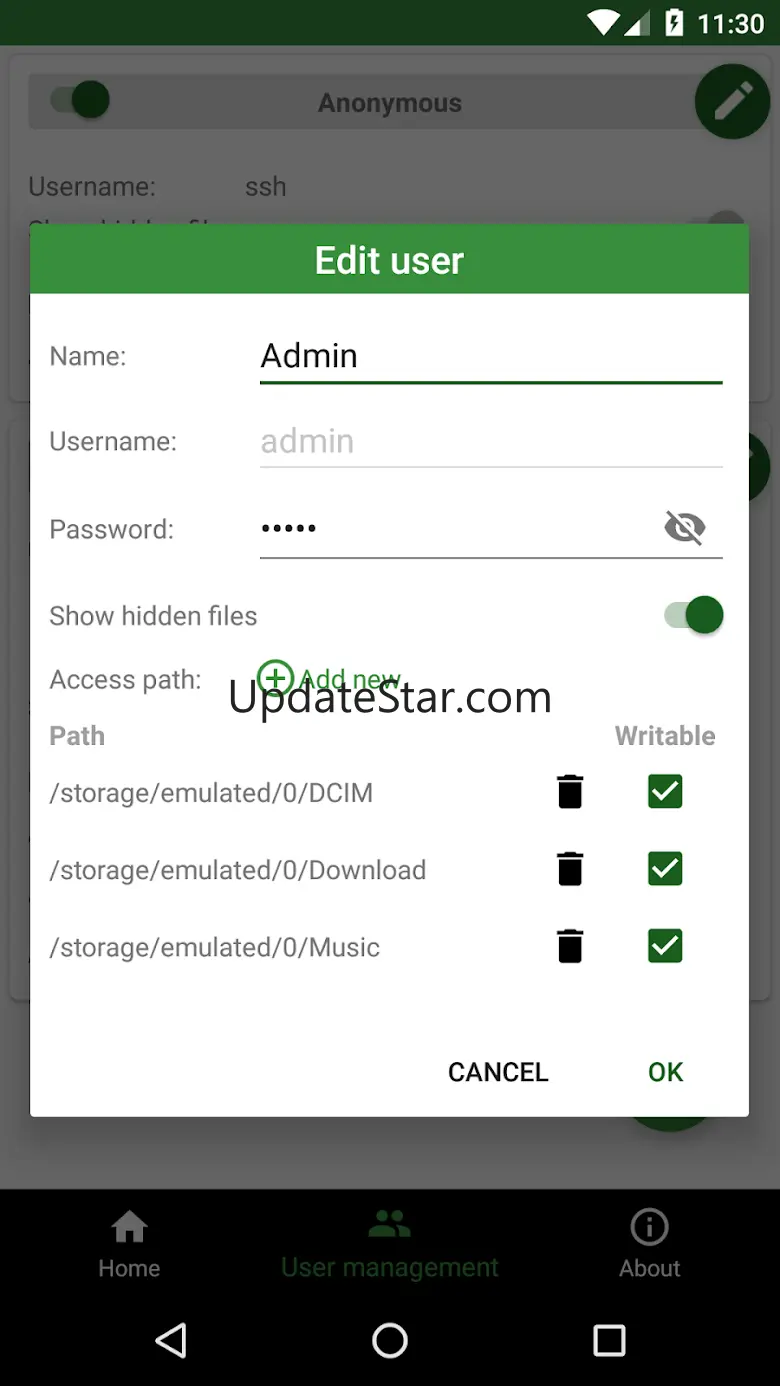 SSH/SFTP Server - Terminal 0.11.23