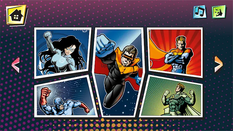 Super Heroes Puzzle Game
