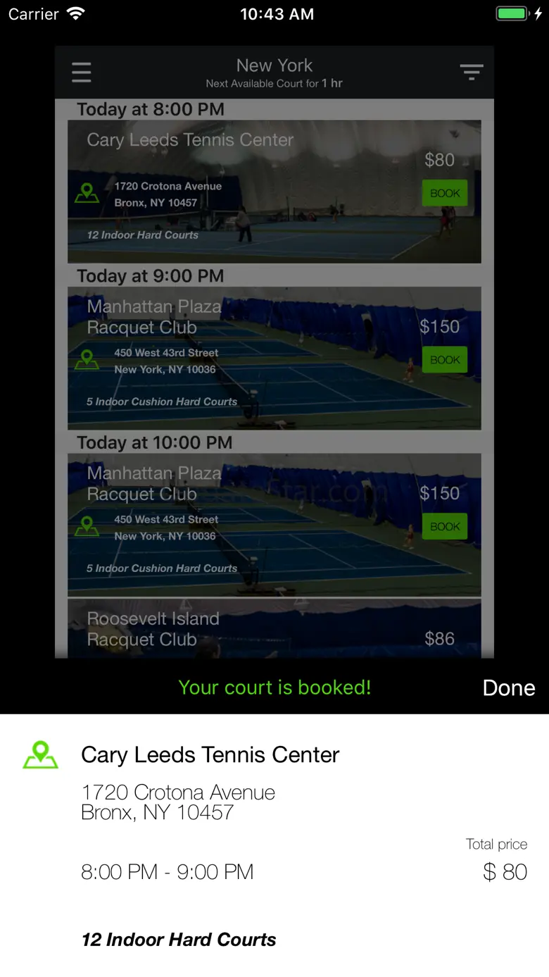 OpenCourt Tennis Reservations 1.0.11