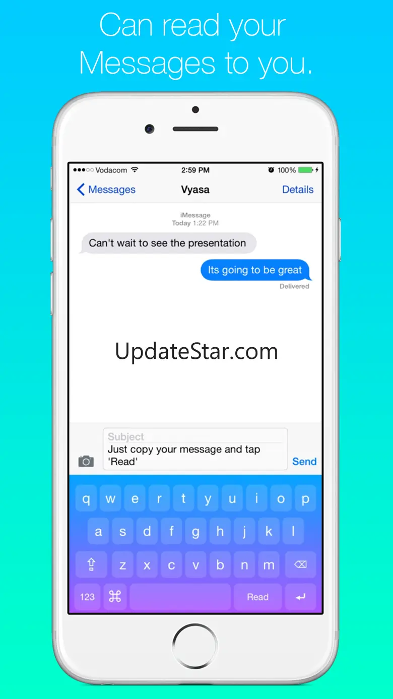 Read To Me Keyboard Free - Create cool color themes, use text to speech tts with voice speak rate and gif emoji 1.1