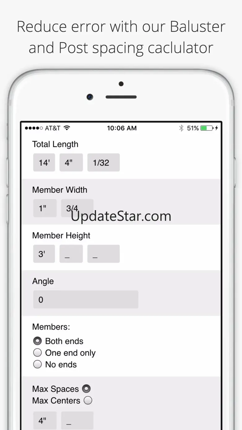 Carpenter Tools - Post Spacing Calculator 1.0