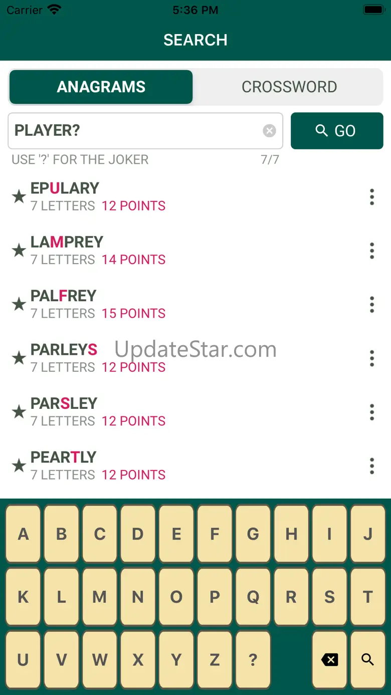Alphagram-R 3.5.1