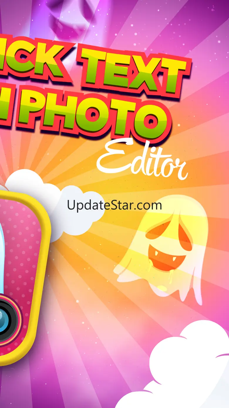 Quick Text on Photo Editor- Add Cute Stickers and Write Captions in Colorful Ghost Frames 1.0