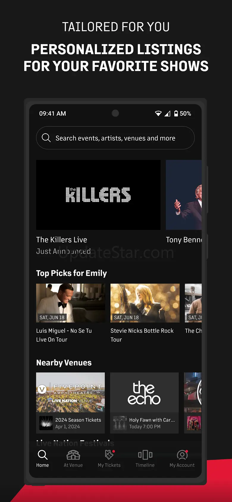 Live Nation At The Concert 9.3.0