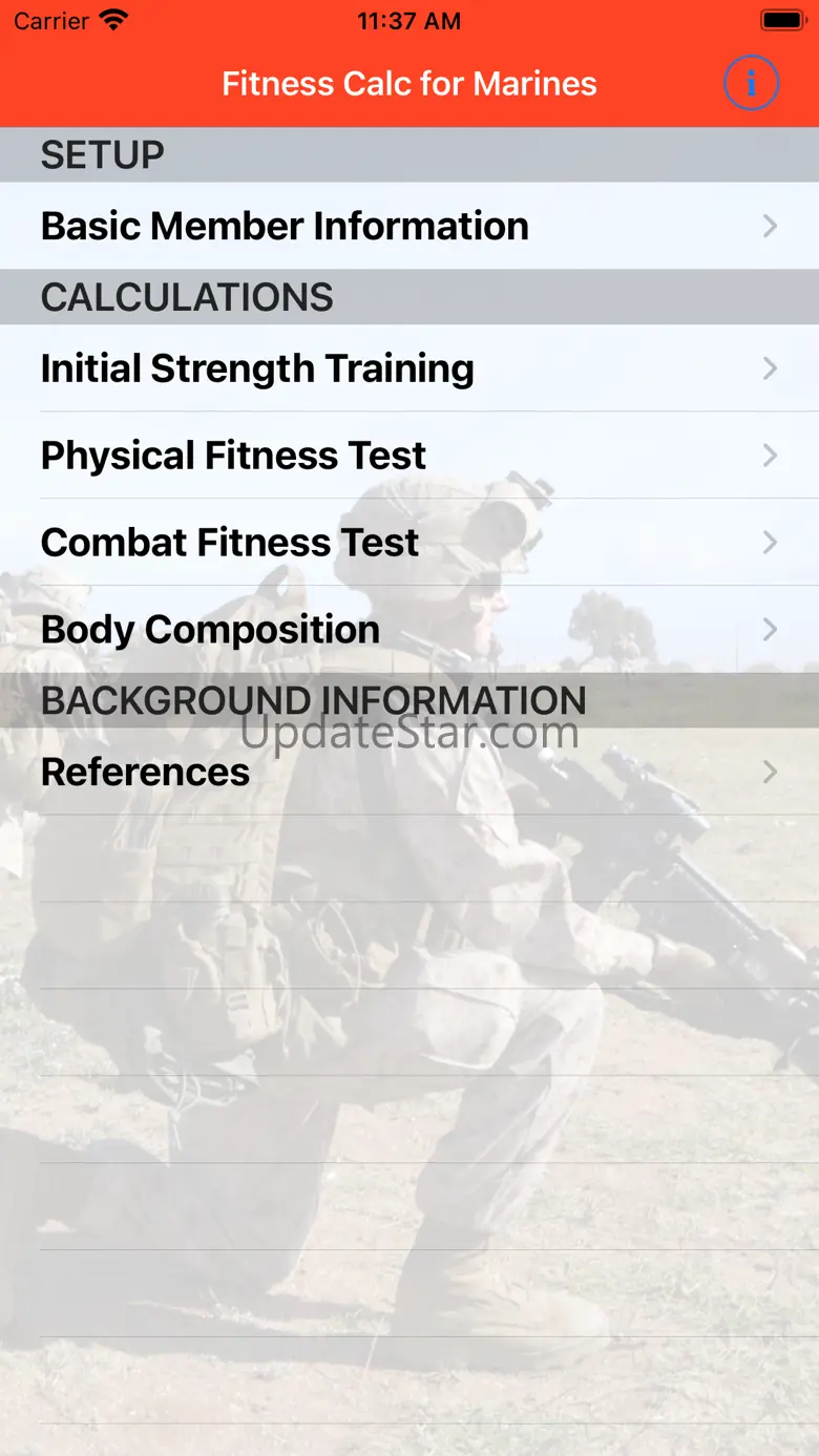Fitness Calc for Marines 1.9
