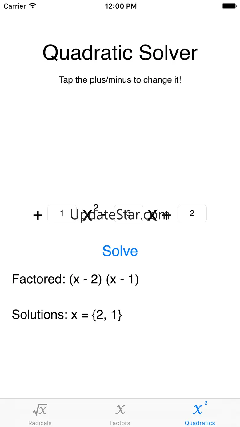 Finding Factors - Quadratic Formula Solver - Radical Simplifier 2.0