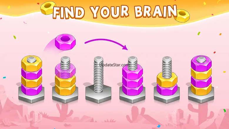 Nuts & Bolts Sort : Screw Toys 1.2.7