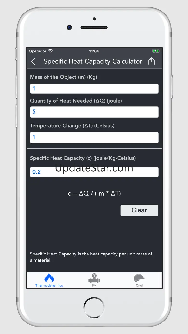 Thermodynamics Calculator lite 4.2