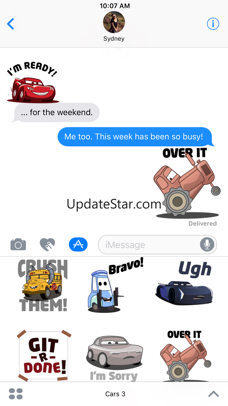 Pixar Stickers: Cars 3 1.0.3