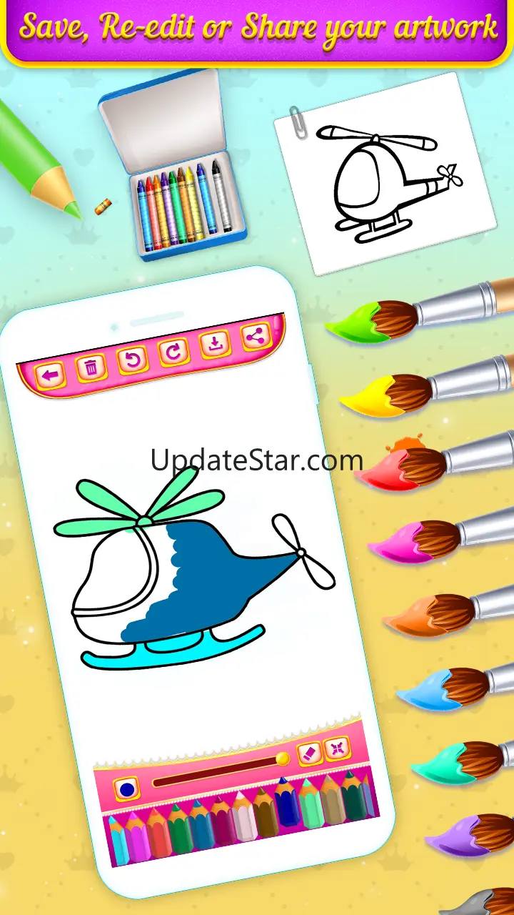 Planes Drawing & Coloring Book 2.0.2