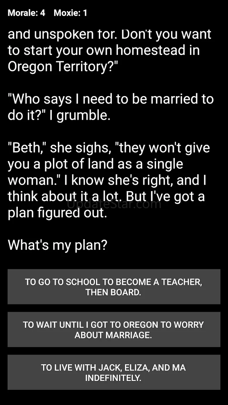 Choices of the Oregon Trail 2.0