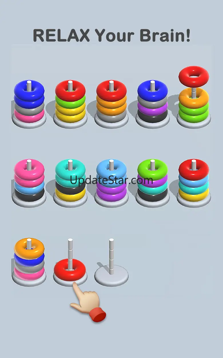 Hoops Sort Puzzle - Stack game 4.7