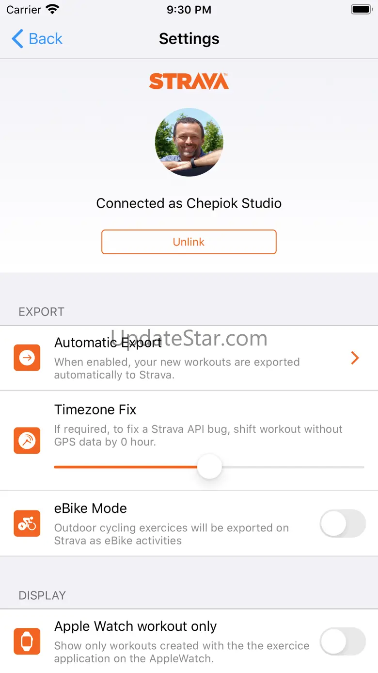 Workout Export 1.7.10
